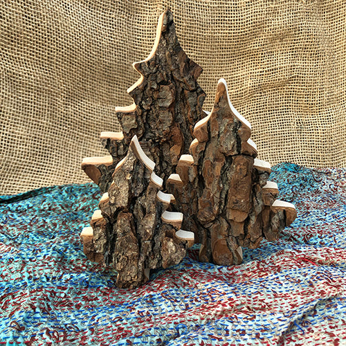 Black Forest Wood Decor Piece - Tree (Symmetrical)