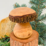 Black Forest Wood Decor Piece - Mushroom