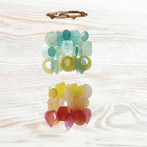 Capiz Shell Windchime - Mini Chandelier - Fiesta (Fair Trade)