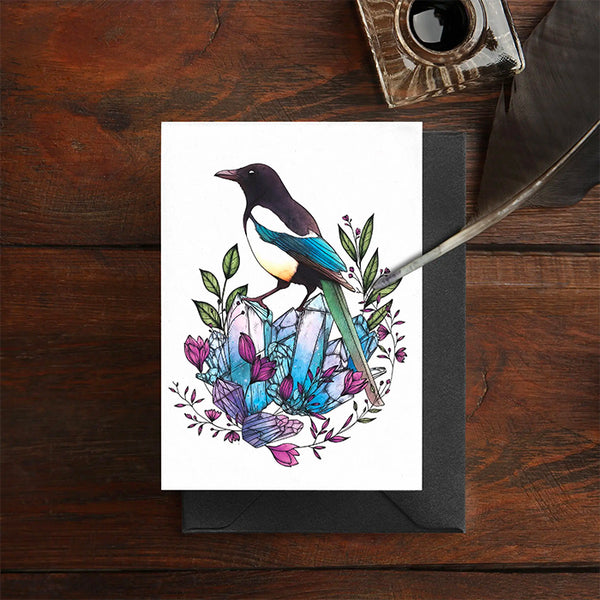 Print is Dead - Greeting Card - Crystal Magpie
