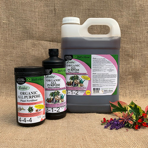 organic liquid fertilizer for vegetable garden Evolve Organic All Purpose Fertilizer