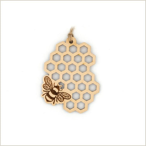 Ornament - Steamer Lane - Honeycomb & Bee
