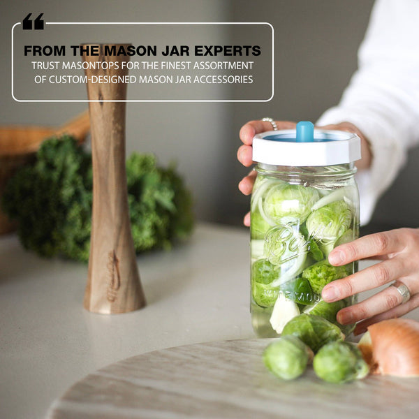 Masontops® Pickle Pipe Fermentation Airlocks for Regular Mouth Mason Jars