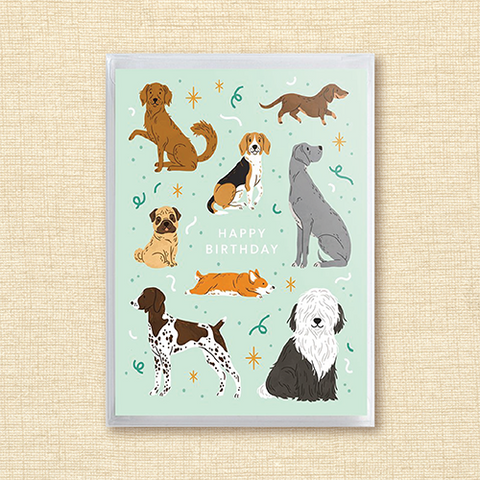 Linden Paper Company - 'Happy Birthday' Card (Dogs)